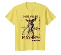 Gremlins There Will be Mayhem T-Shirt, Enfant, Citron, 2 Ans