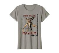 Gremlins There Will be Mayhem T-Shirt, Femme, Ardoise, M