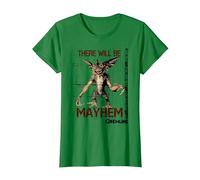 Gremlins There Will be Mayhem T-Shirt, Femme, Vert Kelly, XS