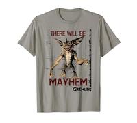Gremlins There Will be Mayhem T-Shirt, Homme, Ardoise, M