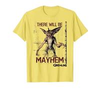 Gremlins There Will be Mayhem T-Shirt, Homme, Citron, M
