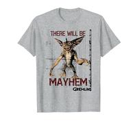 Gremlins There Will be Mayhem T-Shirt, Homme, Gris Chiné, M
