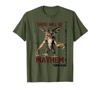 Gremlins There Will be Mayhem T-Shirt, Homme, Olive, M