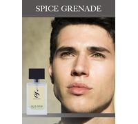 GRENADE D'ÉPICES de SANGADO, Parfum pour Homme, 8-10 heures Longue durée, Senteur Luxe, Boisé Épicé, Essences Françaises fines, Extra-Concentré (Eau de Parfum), Énigmatique, 50 ml Spray