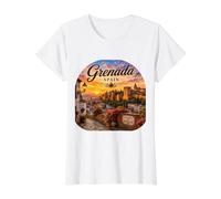 Grenade Espagne Andalousie Palais de l'Alhambra, Tapas T-Shirt Graphique avec Valeur