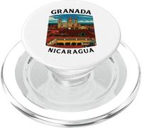 Grenade Nicaragua Cathédrale Coloniale Voyage 505 Leon Torogoz PopSockets PopGrip pour MagSafe