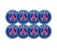 GRENADINE BOUTIQUE - Autocollants Logo PSG Stickers Paris-St Germain 5x5 cm - Lot de 8