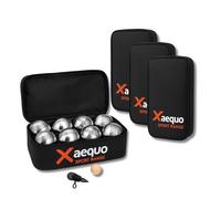 GRENADINE BOUTIQUE Boule De Petanque - Set Complet 8 Boules Acier Chrome avec Cochonnets Bois Et Mesureurs - Sacoche Pétanque Incluse - Jeu De Boules Petanque Extérieur Et Intérieur (Lot de 3)