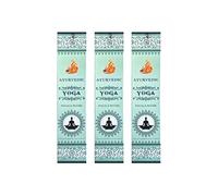 Grenadine Boutique - Encens Ayurvédique (Ayurvedic) - Yoga Lot de 3 Boîtes de 15g Environ 36 Bâtonnets