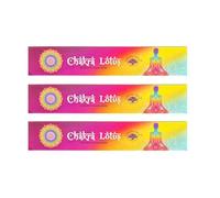 Grenadine Boutique - Green Tree Encens Bâtonnets Méditation et Bien Être - Lot de 3 Boîtes de 15 Bâtonnets Chakras Lotus