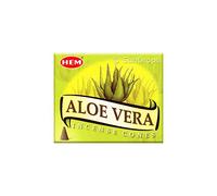 GRENADINE BOUTIQUE Hem - Cones ENCENS Aloe Vera - Lot de 12 BOITES DE 10 Cones - Qualite SUPERIEURE