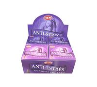 GRENADINE BOUTIQUE Hem - Cones ENCENS Anti Stress - Lot de 12 BOITES DE 10 Cones - Qualite SUPERIEURE