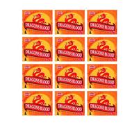 GRENADINE BOUTIQUE Hem - Cones ENCENS Dragon's Blood - Lot de 12 BOITES DE 10 Cones - Qualite SUPERIEURE