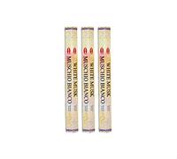 Grenadine Boutique - Hem Encens Bâtonnets Musc - Lot de 3 Boîtes de 20g Musc Blanc White Musk