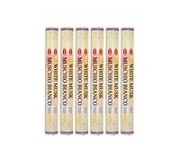 Grenadine Boutique - Hem Encens Bâtonnets Musc - Lot de 6 Boîtes de 20g Musc Blanc White Musk