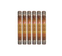 Grenadine Boutique - Hem Encens Bâtonnets Musc - Lot de 6 Boîtes de 20g Musk