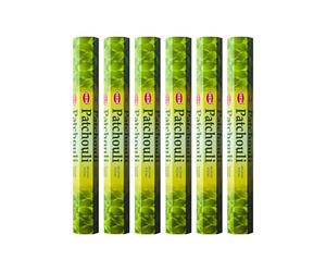 Grenadine Boutique - Hem Encens Bâtonnets Plantes Vertes - Lot de 6 Boîtes de 20g Patchouli