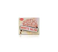 Grenadine Boutique - Hem Encens Cônes - 1 Boîte de 10 cônes Musc Blanc