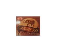Grenadine Boutique - Hem Encens Cônes Boisés - Lot de 6 Boîtes de 10 cônes Bois de Santal