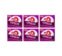 Grenadine Boutique - Hem Encens Cônes Issu de Résine - Lot de 6 Boîtes de 10 cônes Opiu.m