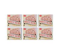 Grenadine Boutique - Hem Encens Cônes - Lot de 6 Boîtes de 10 cônes Musc Blanc