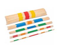 GRENADINE BOUTIQUE Jeu de Mikado en Bois Geants Colores - Jeu Adresse Concentration Dexterite Famille Enfants Adultes - Jeu Classique Transportable avec Filet Rangement - 25 batonnets 80 cm