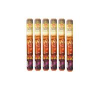 Grenadine Boutique - Krishan Encens Bâtonnets Issu de Résine - Lot de 6 Boîtes de 20g Ambre