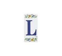 Grenadine Boutique - Lettre de Porte Alphabet en Céramique Thème Moustier - Lettre L