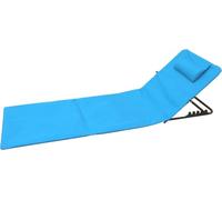 GRENADINE BOUTIQUE Matelas De Plage 5 Positions - Confortable, Pliable Et Ajustable - Idéal pour Plage, Piscine Et Jardin (Bleu Clair, Lot de 1)