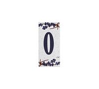 Grenadine Boutique - Numéro de Porte Chiffre en Céramique Thème Lavande - Numéro 0
