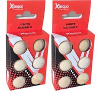 GRENADINE BOUTIQUE Pack De 2 Boîtes Cochonnets Naturels - 12 Buts en Bois (2 x 6) - Accessoires De Pétanque Authentiques Et Durables