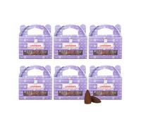 Grenadine Boutique - SATYA Backflow Encens Cônes à Refoulement- Lot de 6 Boîtes de 24 cônes Lavande