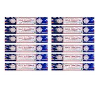Grenadine Boutique - SATYA Encens Bâtonnets Les Basiques Champa - Lot de 12 Boîtes de 15g Nag Champa