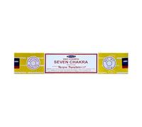 Grenadine Boutique - SATYA Encens Bâtonnets Méditation et Relaxation - 1 Boîte de 15g 7 Chakras Seven