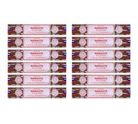 Grenadine Boutique - SATYA Encens Bâtonnets Méditation et Relaxation - Lot de 12 Boîtes de 15g Namaste