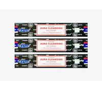 Grenadine Boutique - SATYA Encens Bâtonnets Purification - Lot de 3 Boîtes de 15g Aura Cleansing