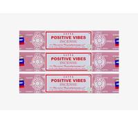 Grenadine Boutique - SATYA Encens Bâtonnets Purification - Lot de 3 Boîtes de 15g Ondes Positives Vibes
