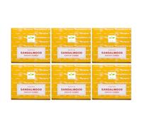 Grenadine Boutique - SATYA Encens Cônes - Lot de 6 Boîtes de 12 cônes Bois de Santal Sandalwood