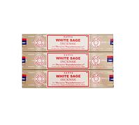 GRENADINE BOUTIQUE SATYA - Encens Sauge Blanche - Lot de 3 Boîtes de 12 Bâtonnets Environ