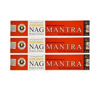 Grenadine Boutique - Vijayshree Golden Encens Bâtonnets Méditation et Relaxation - Lot de 3 Boîtes de 15g Nag Mantra