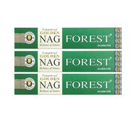 Grenadine Boutique - Vijayshree Golden Encens Bâtonnets Méditation et Relaxation - Lot de 3 Boîtes de 15g Nag Forest