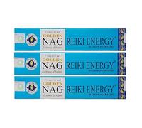 Grenadine Boutique - Vijayshree Golden Encens Bâtonnets Méditation et Relaxation - Lot de 3 Boîtes de 15g Nag Reiki Energy