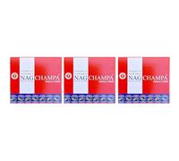 Grenadine Boutique - Vijayshree Golden Encens Cônes - Lot de 3 Boîtes de 10 Cônes Nag Champa