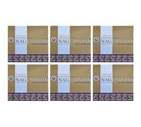 Grenadine Boutique - Vijayshree Golden Encens Cônes - Lot de 6 Boîtes de 10 Cônes Nag Chandan