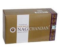 GRENADINE BOUTIQUE VIJAYSHREE - Golden NAG Chandan Sandalwood - 1 Lot DE 6 BOITES DE 15 G - Qualite SUPERIEURE