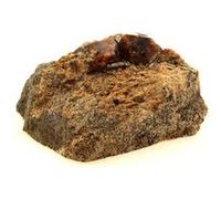 GRENAT GROSSULAIRE-ANDRADITE en provenance de France, Massif du Costabonne, Pyrénées-Orientales - Pierre Naturelle Rare et Puissante 155,0 ct - Certificat d'Authenticité Inclus 34 x 34 x 18 mm G
