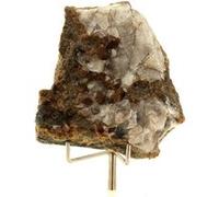 GRENAT GROSSULAIRE-ANDRADITE en provenance de France, Massif du Costabonne, Pyrénées-Orientales - Pierre Naturelle Rare et Puissante 348,0 ct - Certificat d'Authenticité Inclus 56 x 51 x 16 mm G
