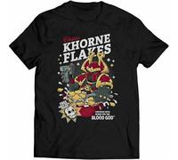GRENCODE Chaos Khorne Flakes Fortified with Blood for The Blood God Funny T Shirt Black XXL