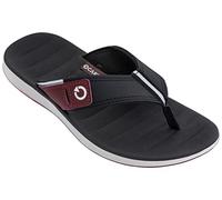 GRENDENE TONGS CARTAGO MALAGA, WHITE/BLACK/BURGUNDY, 41 EU