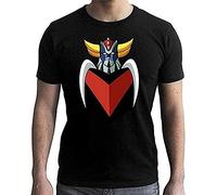 GRENDIZER - Men's Goldorak Bust Tshirt Black T-Shirts à Manches Courtes(Large)